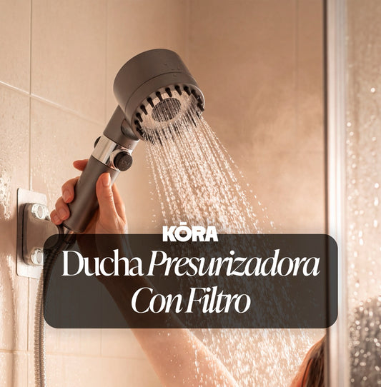 Kit de Ducha Kōra | Ducha Presurizadora con Filtro + Kit de Instalación